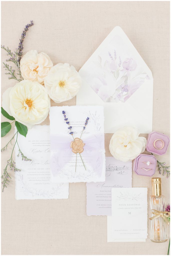 lavender Virginia wedding